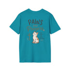Cat 'Paws and Prayers' T-Shirt — Cute Christian Cat Graphic Tee