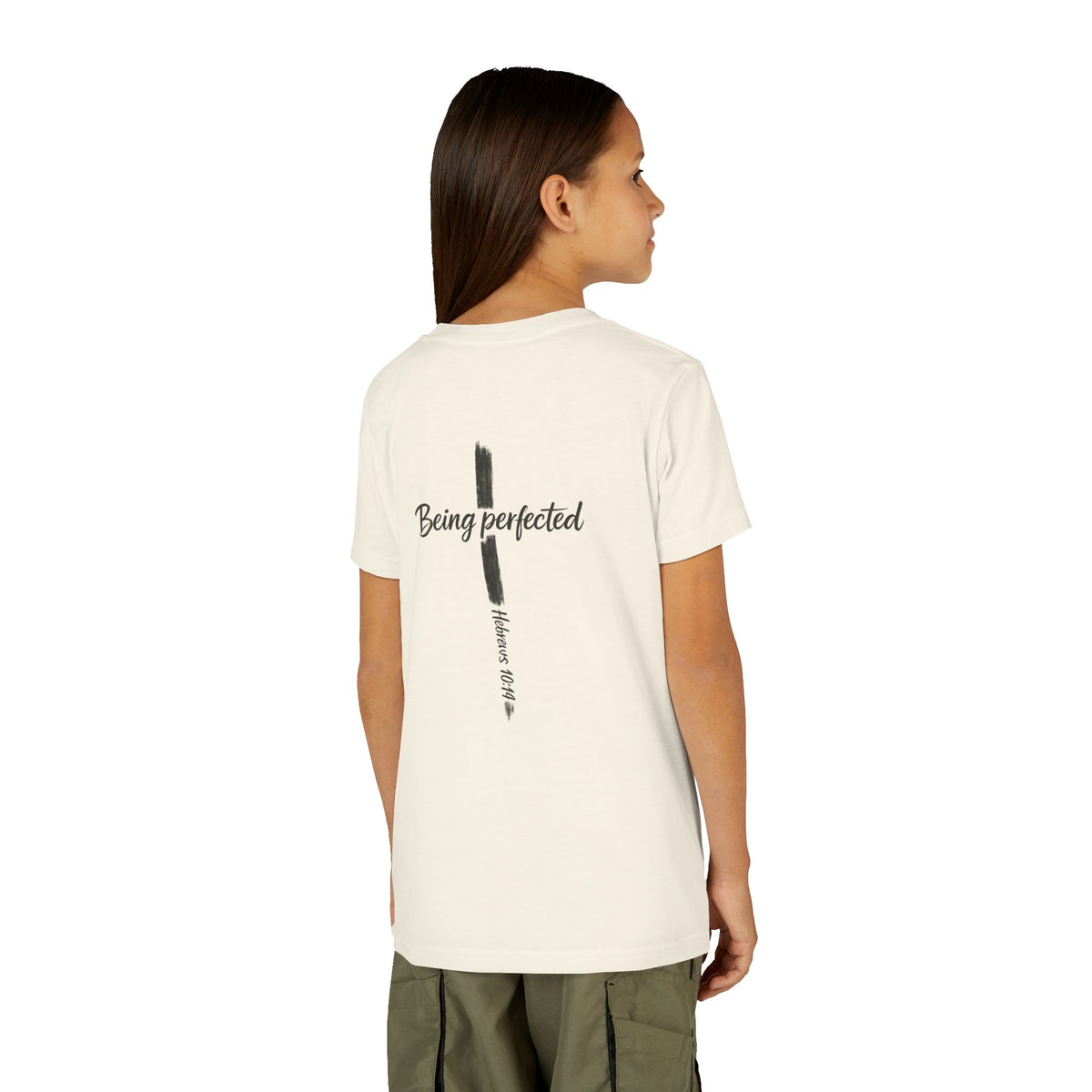 Youth Tee — "Being Perfected" Inspirational Christian T-shirt