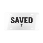 Saved Cross Vanity License Plate - Christian Car Tag