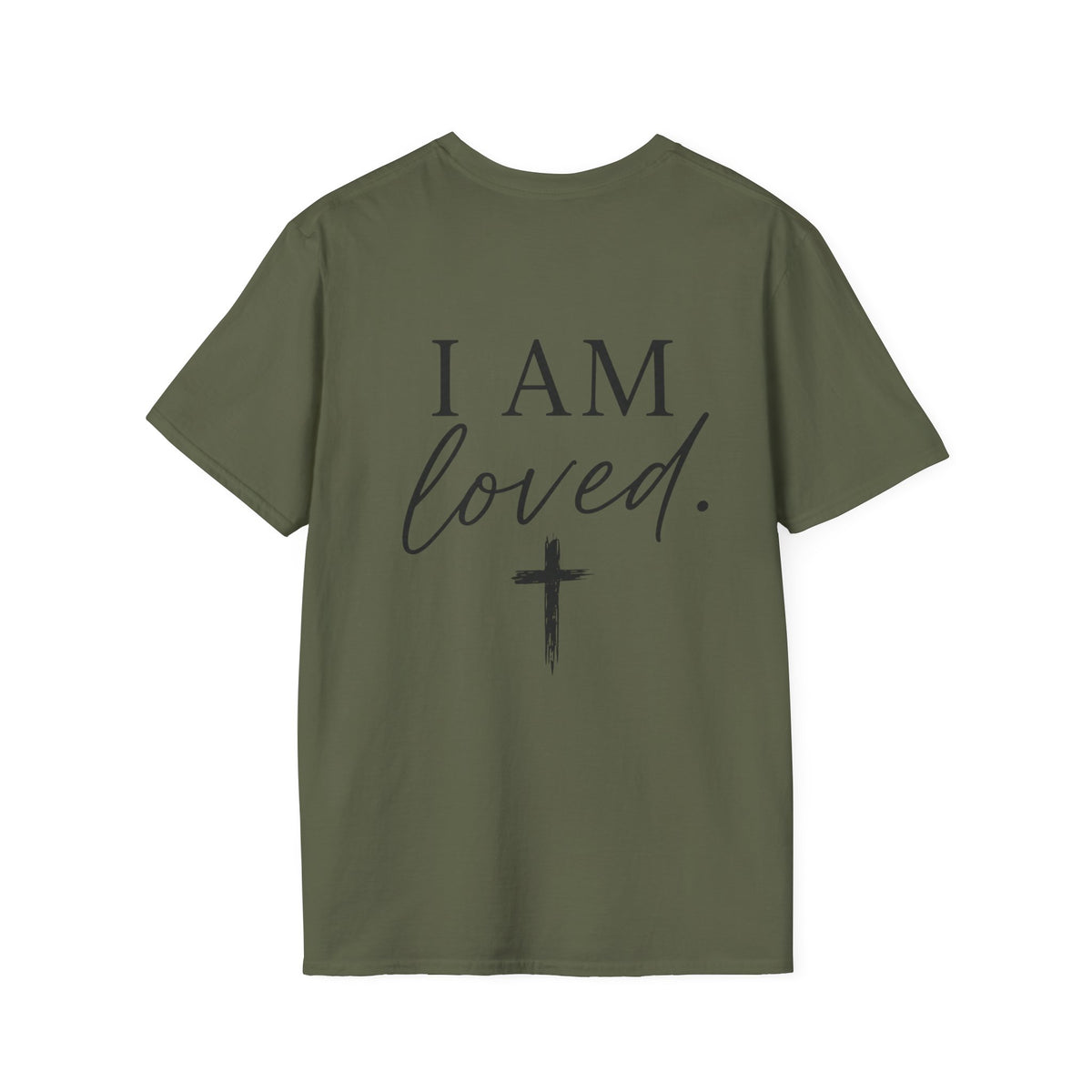 I Am Loved Christian T-Shirt — Inspirational Faith Tee with Cross