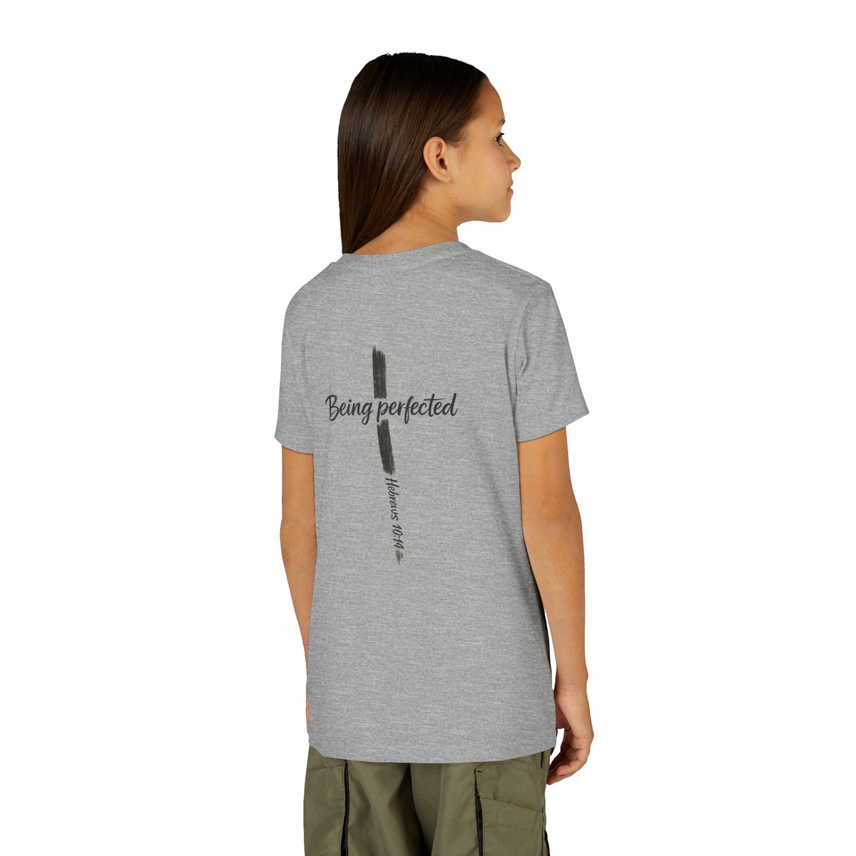 Youth Tee — "Being Perfected" Inspirational Christian T-shirt