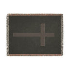 PERSONALIZABLE Woven Blanket —  Keep the cross or use your own image!