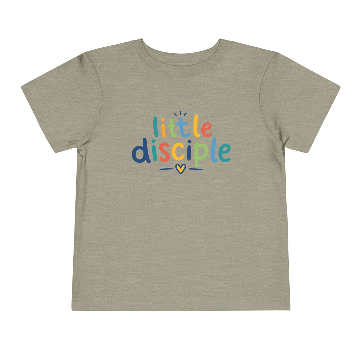 Toddler Tee — "Little Disciple" Colorful Christian Kids Shirt