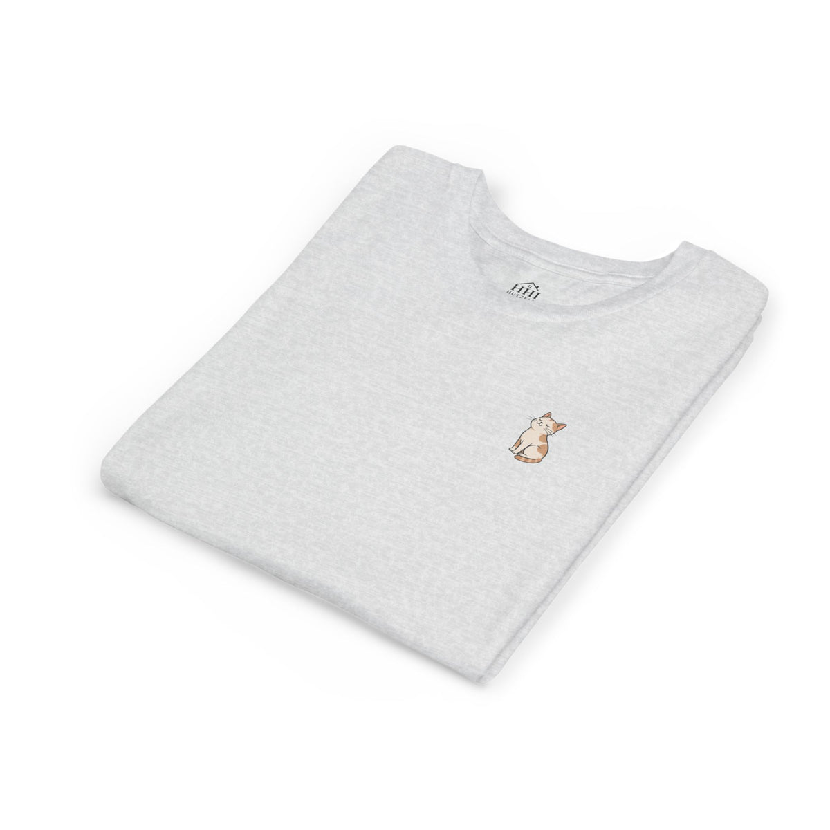Youth Tee — "Paws and Prayers" Cat Graphic