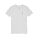 Youth Tee — "Paws and Prayers" Cat Graphic