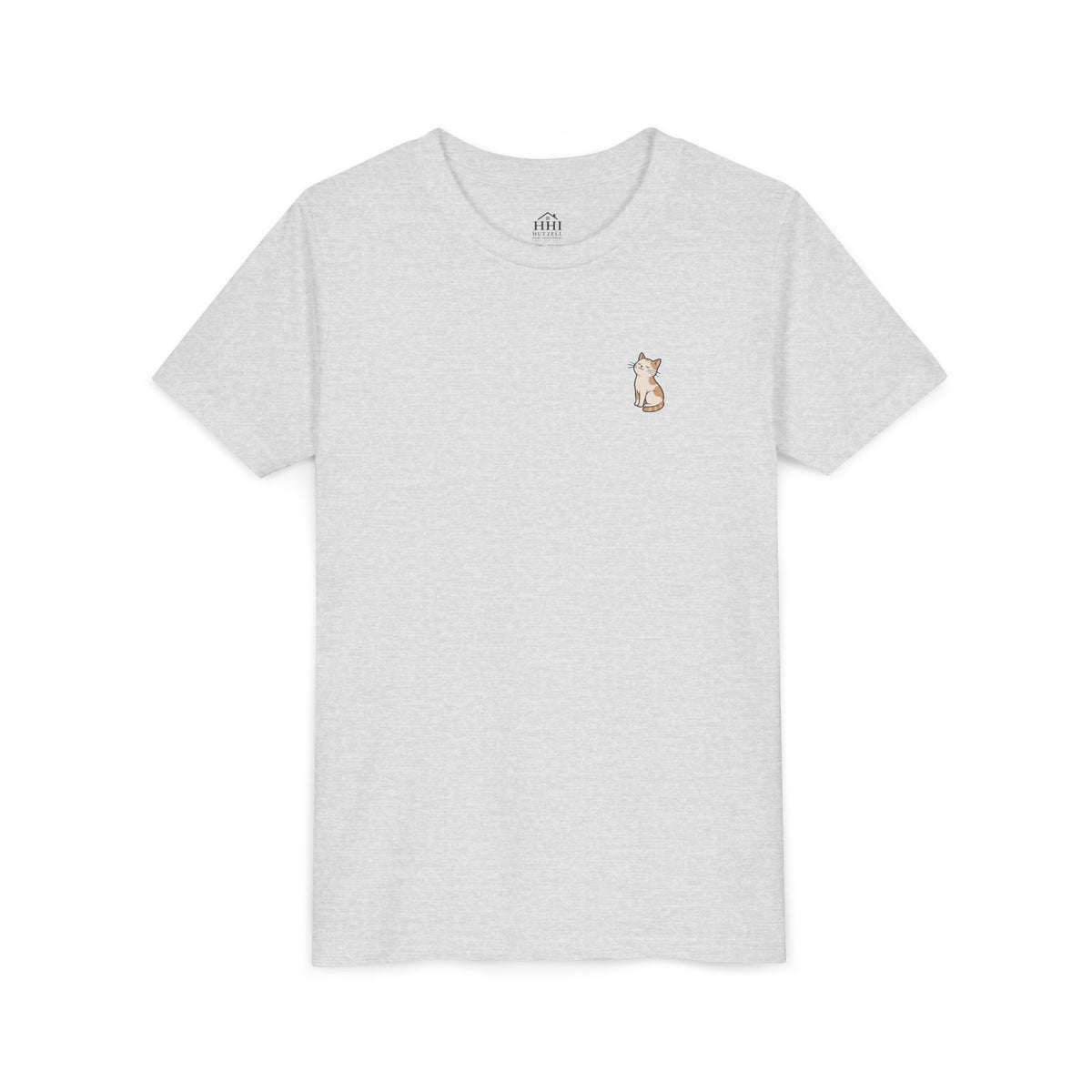 Youth Tee — "Paws and Prayers" Cat Graphic