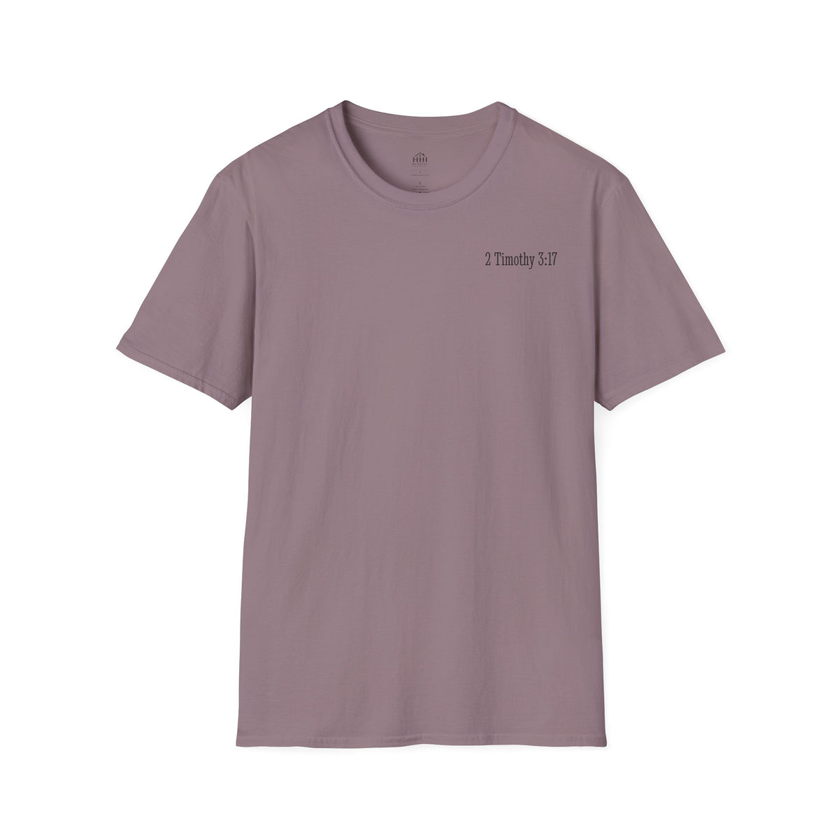 Equipped Cross T-Shirt — Christian Faith Shirt with 'Equipped' Back Print and 2 Timothy 3:17 Chest