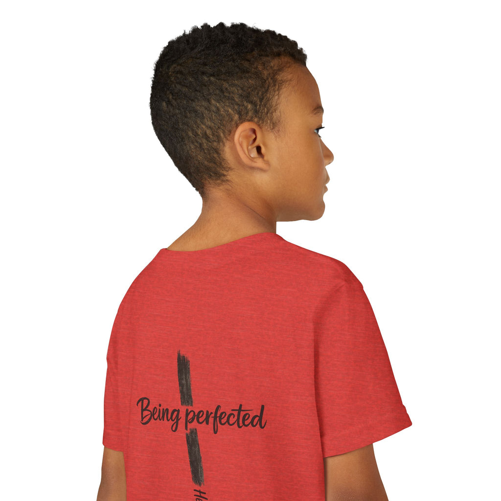 Youth Tee — "Being Perfected" Inspirational Christian T-shirt