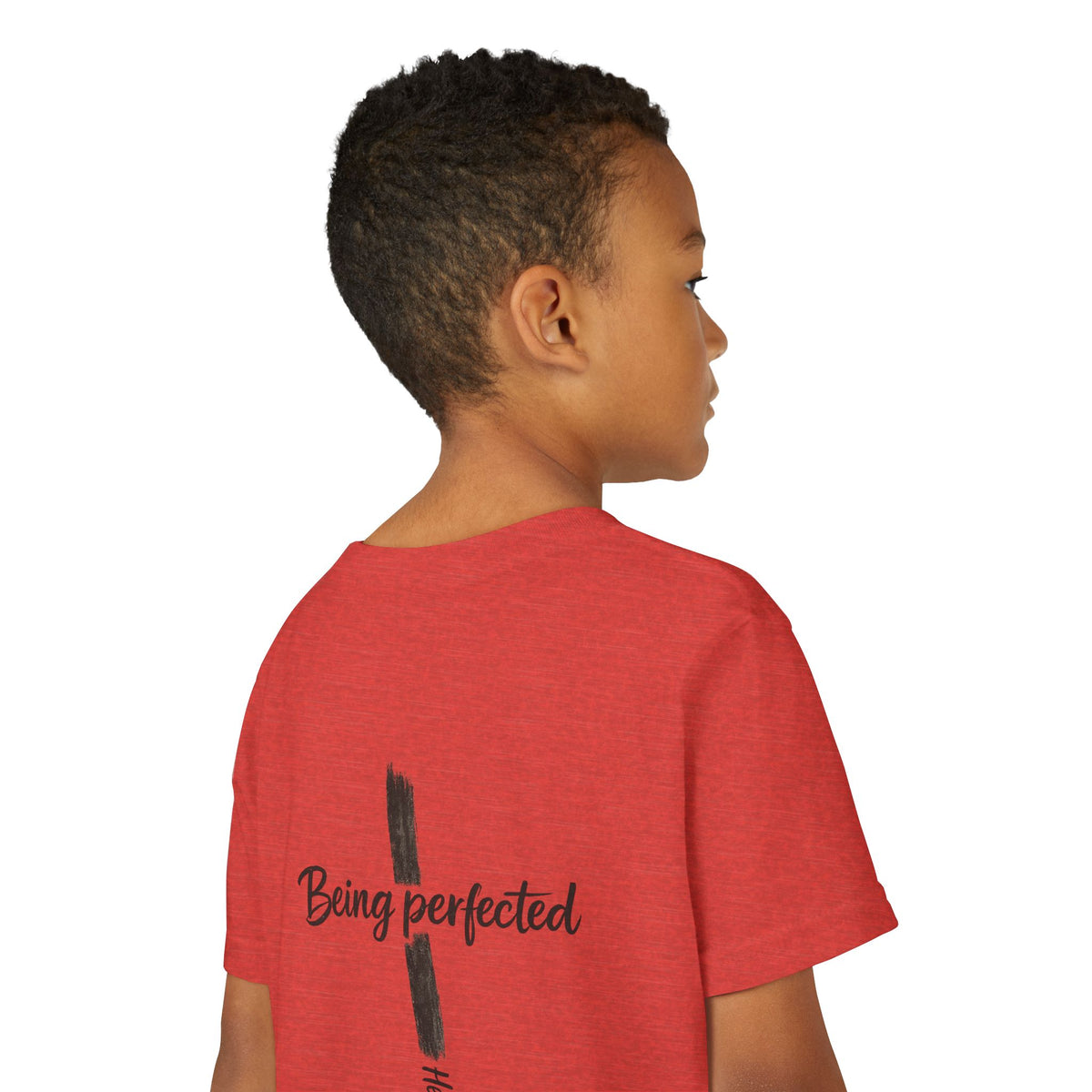 Youth Tee — "Being Perfected" Inspirational Christian T-shirt