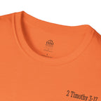 Equipped Cross T-Shirt — Christian Faith Shirt with 'Equipped' Back Print and 2 Timothy 3:17 Chest