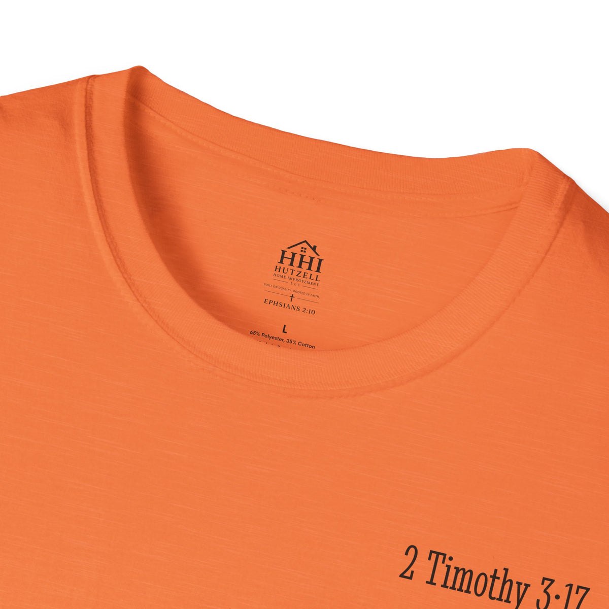 Equipped Cross T-Shirt — Christian Faith Shirt with 'Equipped' Back Print and 2 Timothy 3:17 Chest