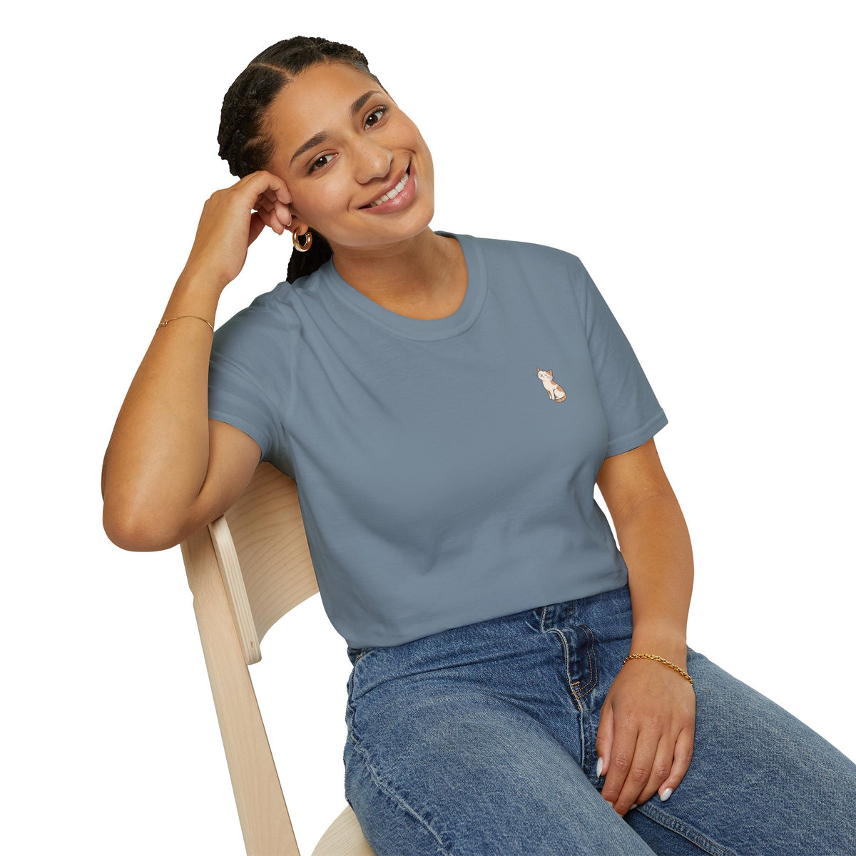Cat 'Paws and Prayers' T-Shirt — Cute Christian Cat Graphic Tee