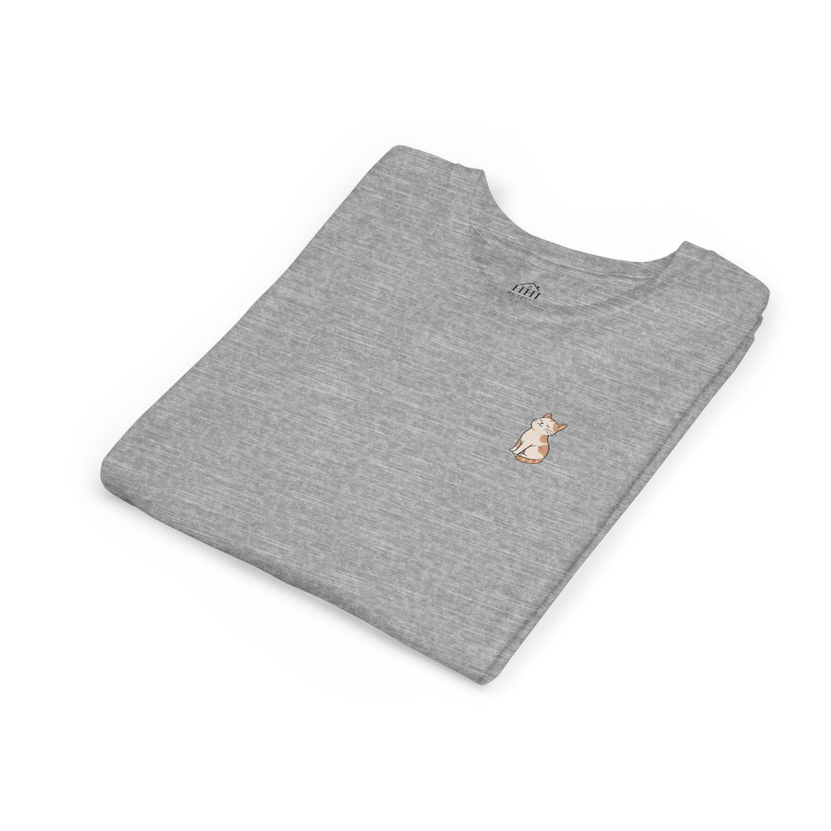 Youth Tee — "Paws and Prayers" Cat Graphic