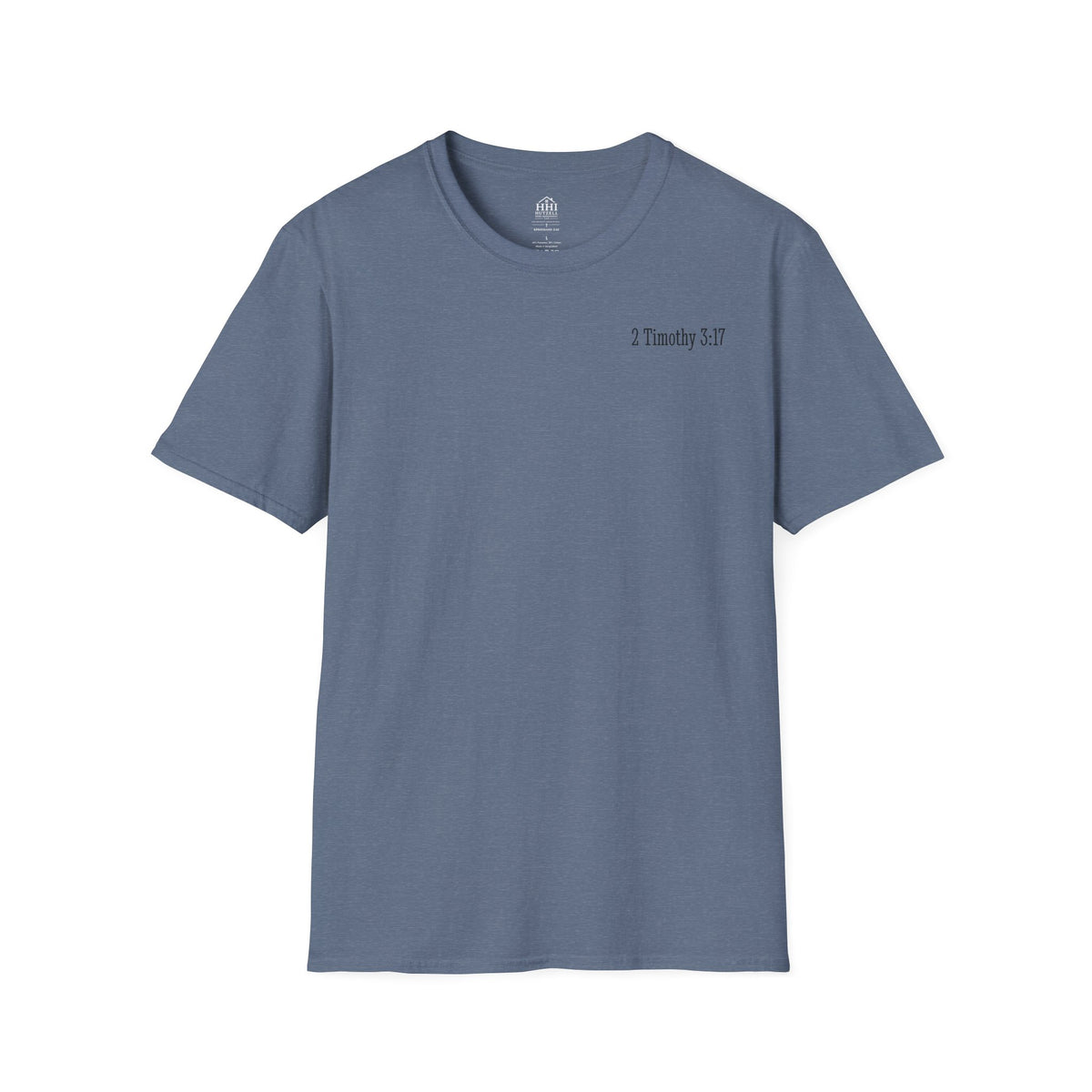 Equipped Cross T-Shirt — Christian Faith Shirt with 'Equipped' Back Print and 2 Timothy 3:17 Chest