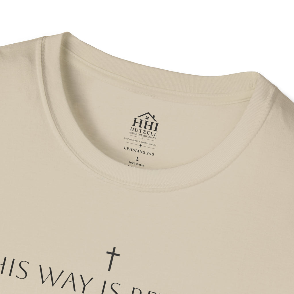 His Way Is Better T-Shirt — Minimal Cross Christian Tee