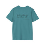 Personalized Mama T-Shirt — 'God is within her, she will not fall' Psalm 46:5 Christian Mom Tee