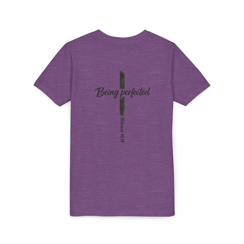Youth Tee — "Being Perfected" Inspirational Christian T-shirt
