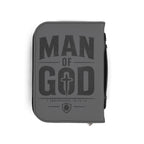 Man of God Zippered Bible Cover — Men’s Christian Bible Case with Cross Design (1 Corinthians 16:13-14)