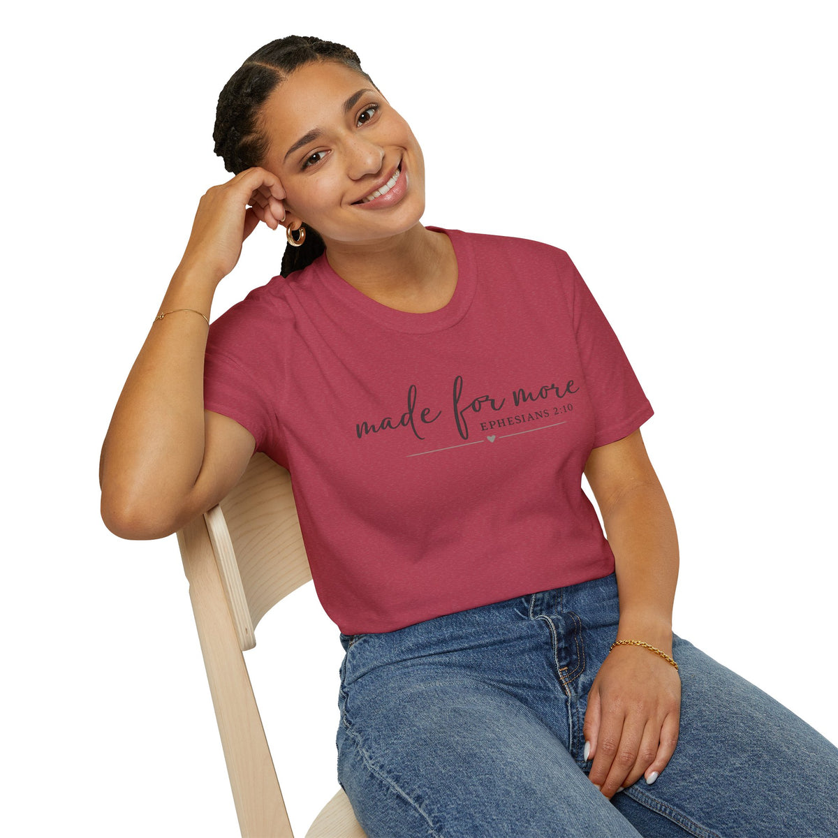 Made For More Christian T-Shirt | Minimalist Faith Graphic Tee