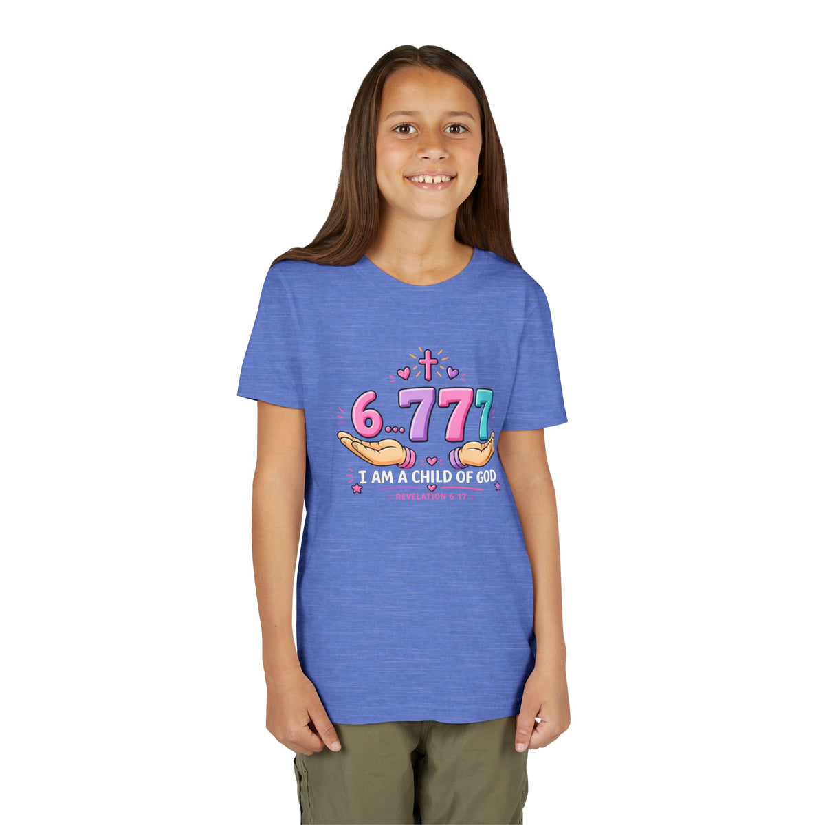 Youth 6...777 | "I am a child of God" Christian Tee