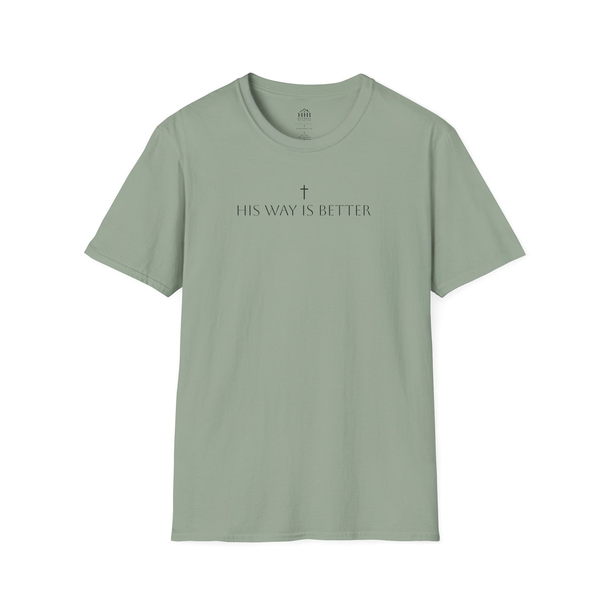 His Way Is Better T-Shirt — Minimal Cross Christian Tee