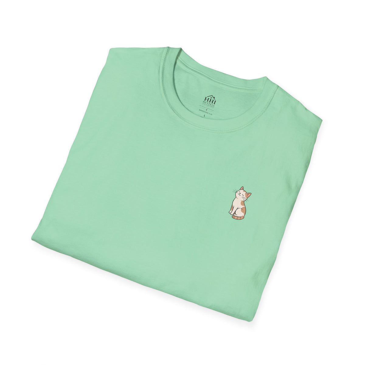 Cat 'Paws and Prayers' T-Shirt — Cute Christian Cat Graphic Tee
