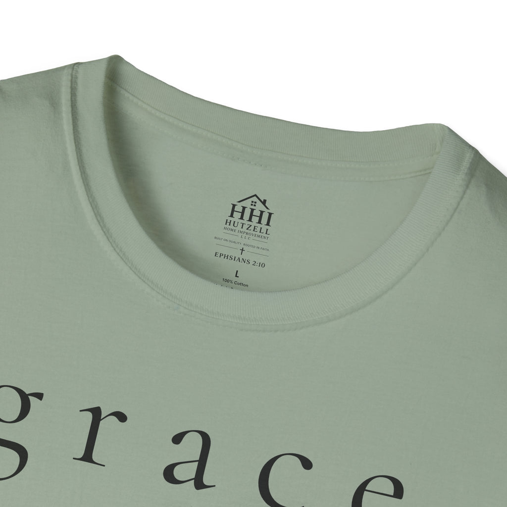 Grace Script T-Shirt — Minimalist Christian Faith Tee