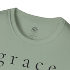 Grace Script T-Shirt — Minimalist Christian Faith Tee