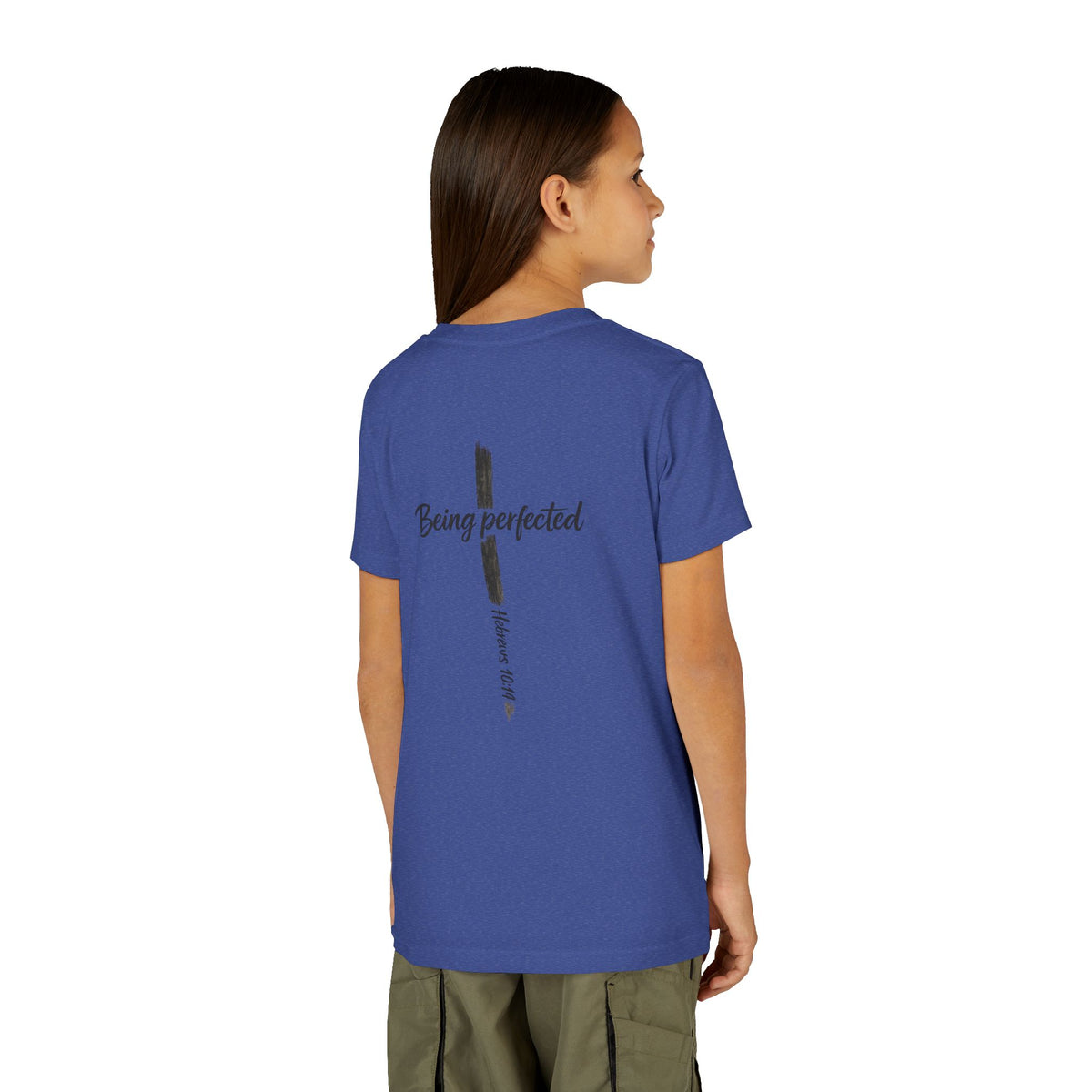 Youth Tee — "Being Perfected" Inspirational Christian T-shirt
