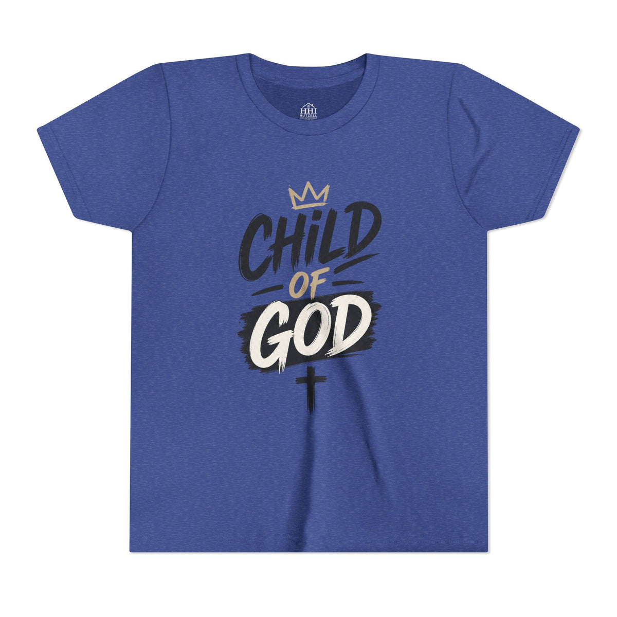 Child of God Youth Tee — Christian Kids Short Sleeve Shirt (faith, baptism, Sunday School)