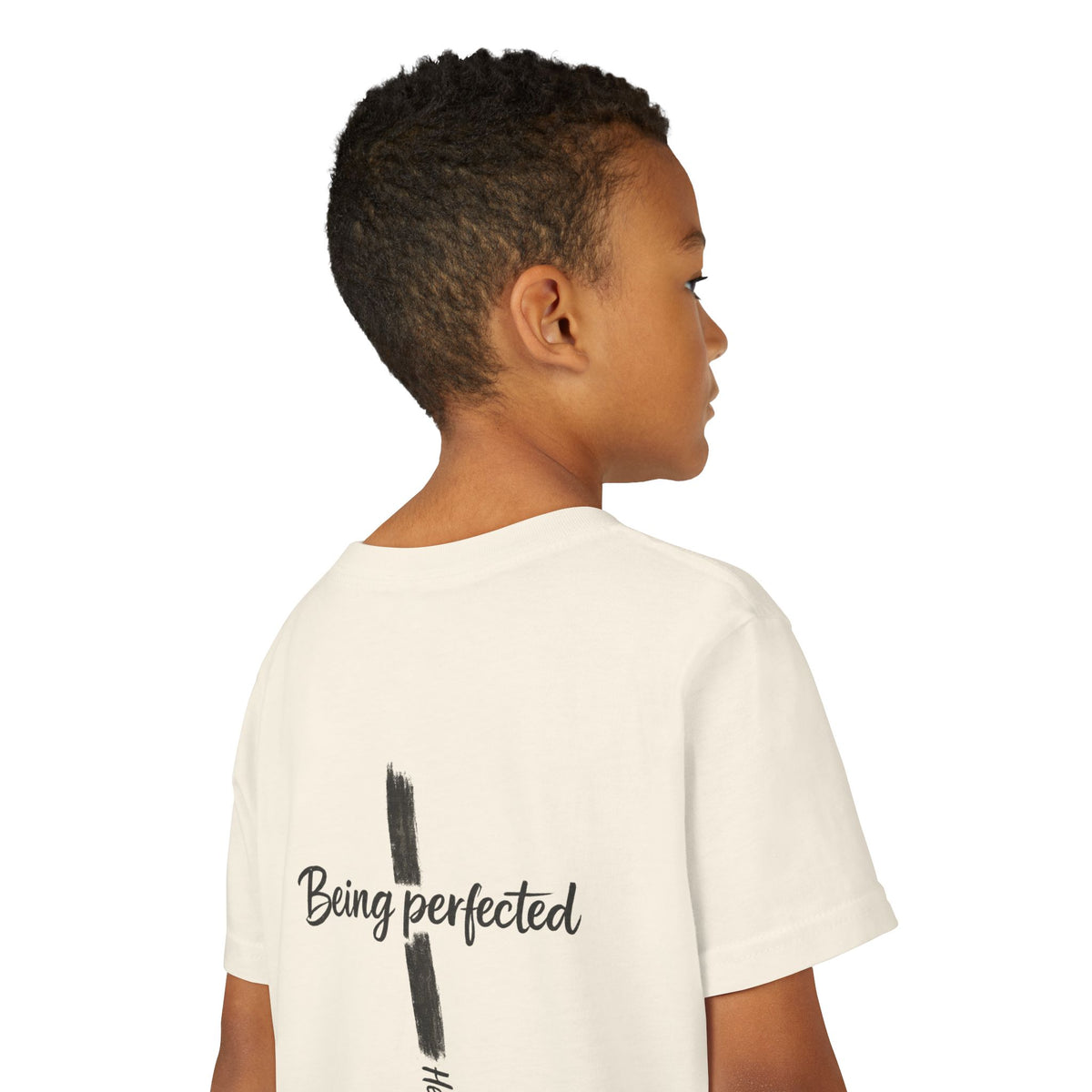 Youth Tee — "Being Perfected" Inspirational Christian T-shirt