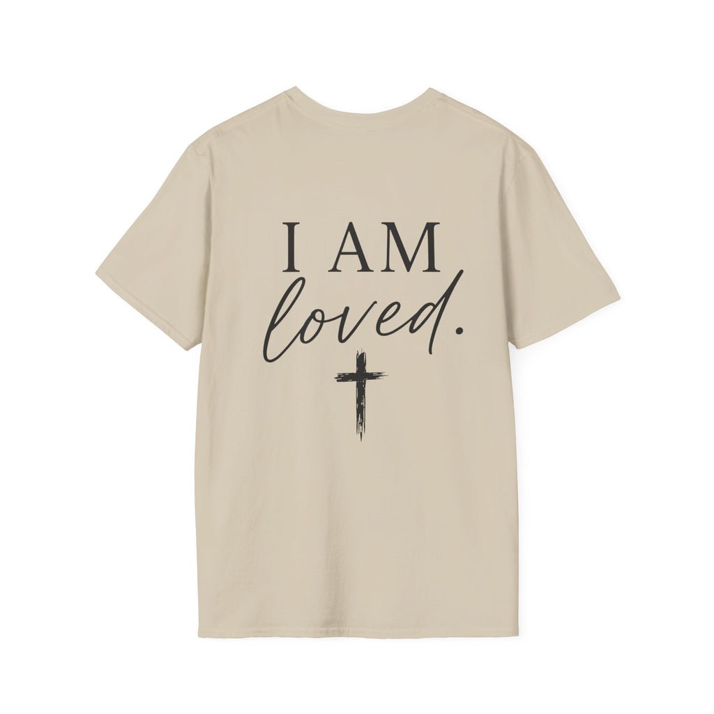 I Am Loved Christian T-Shirt — Inspirational Faith Tee with Cross