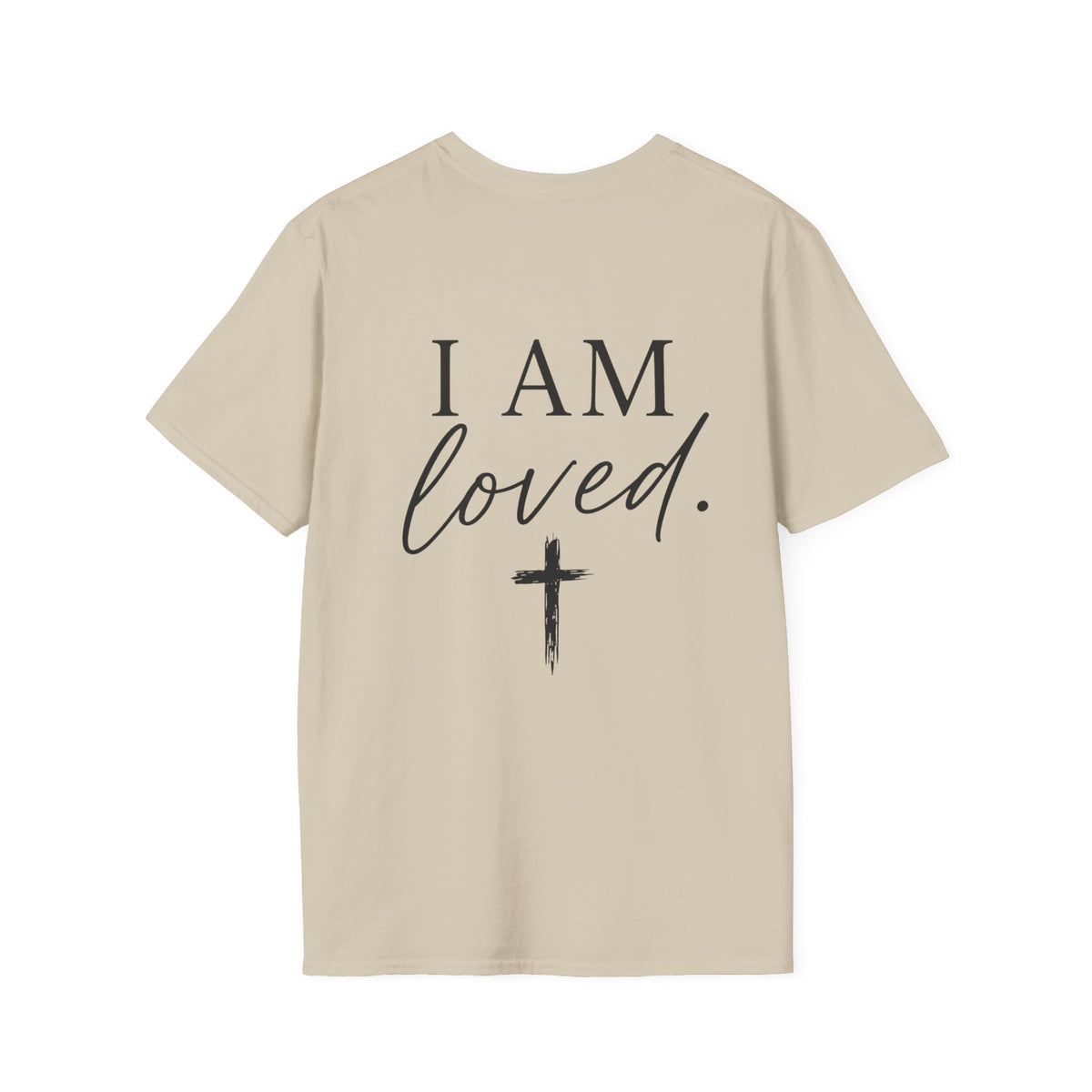 I Am Loved Christian T-Shirt — Inspirational Faith Tee with Cross