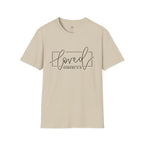 Loved Romans 5:8 Christian T-Shirt | Minimalist Faith Graphic Tee