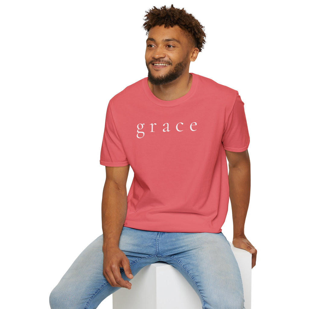 Grace Script T-Shirt — Minimalist Christian Faith Tee