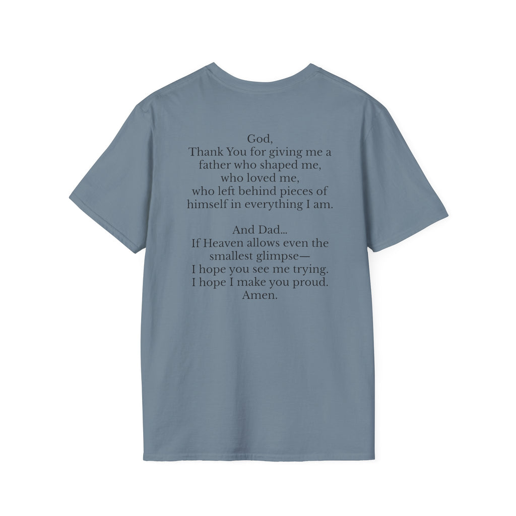 Memorial Prayer T-Shirt — 'God, Thank You for Giving Me a Father' Tribute Tee