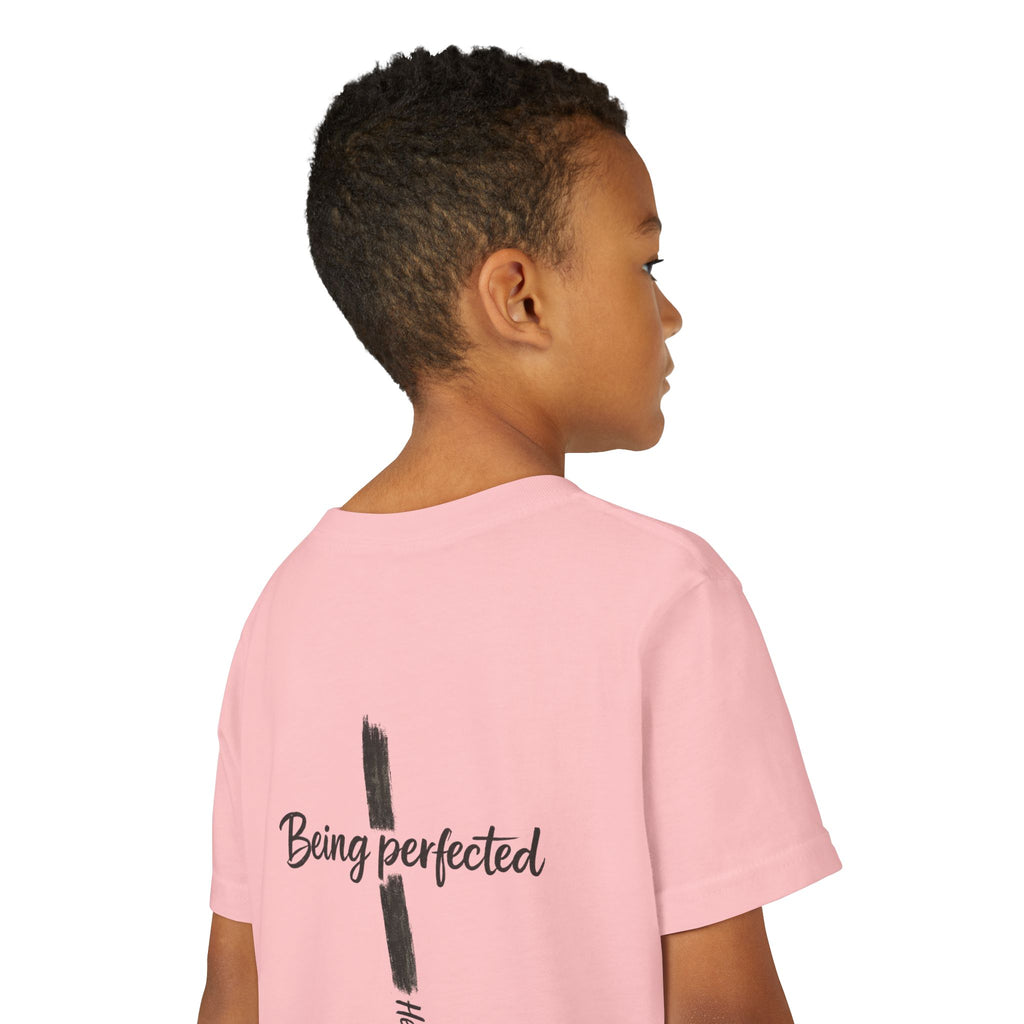Youth Tee — "Being Perfected" Inspirational Christian T-shirt