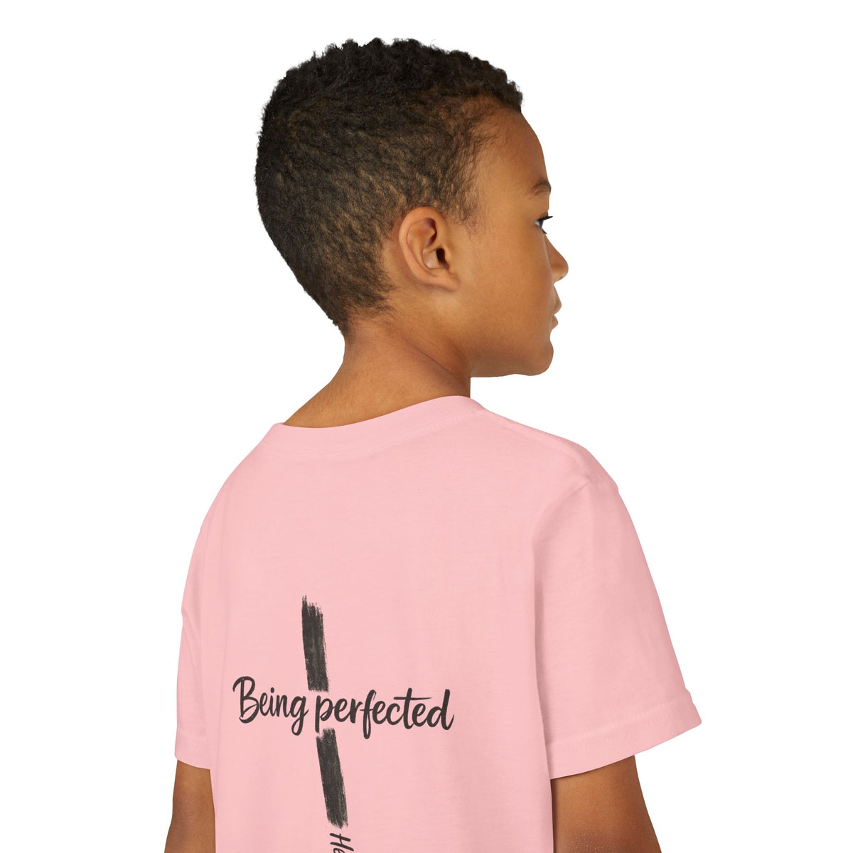 Youth Tee — "Being Perfected" Inspirational Christian T-shirt