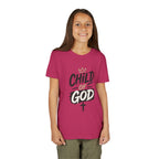 Child of God Youth Tee — Christian Kids Short Sleeve Shirt (faith, baptism, Sunday School)