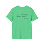 Personalized Mama T-Shirt — 'God is within her, she will not fall' Psalm 46:5 Christian Mom Tee