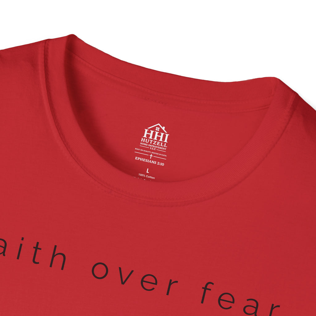 Faith Over Fear T-Shirt — Minimal Christian Inspirational Tee