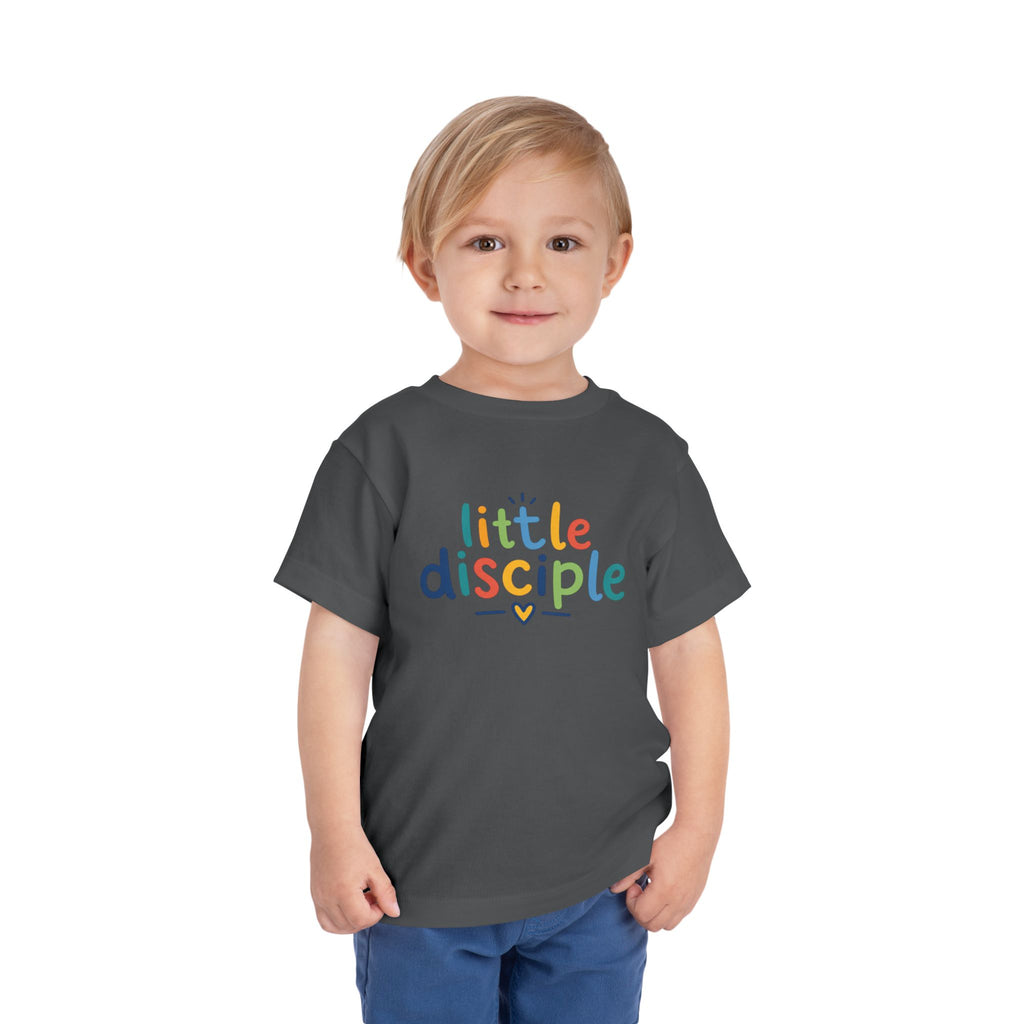 Toddler Tee — "Little Disciple" Colorful Christian Kids Shirt