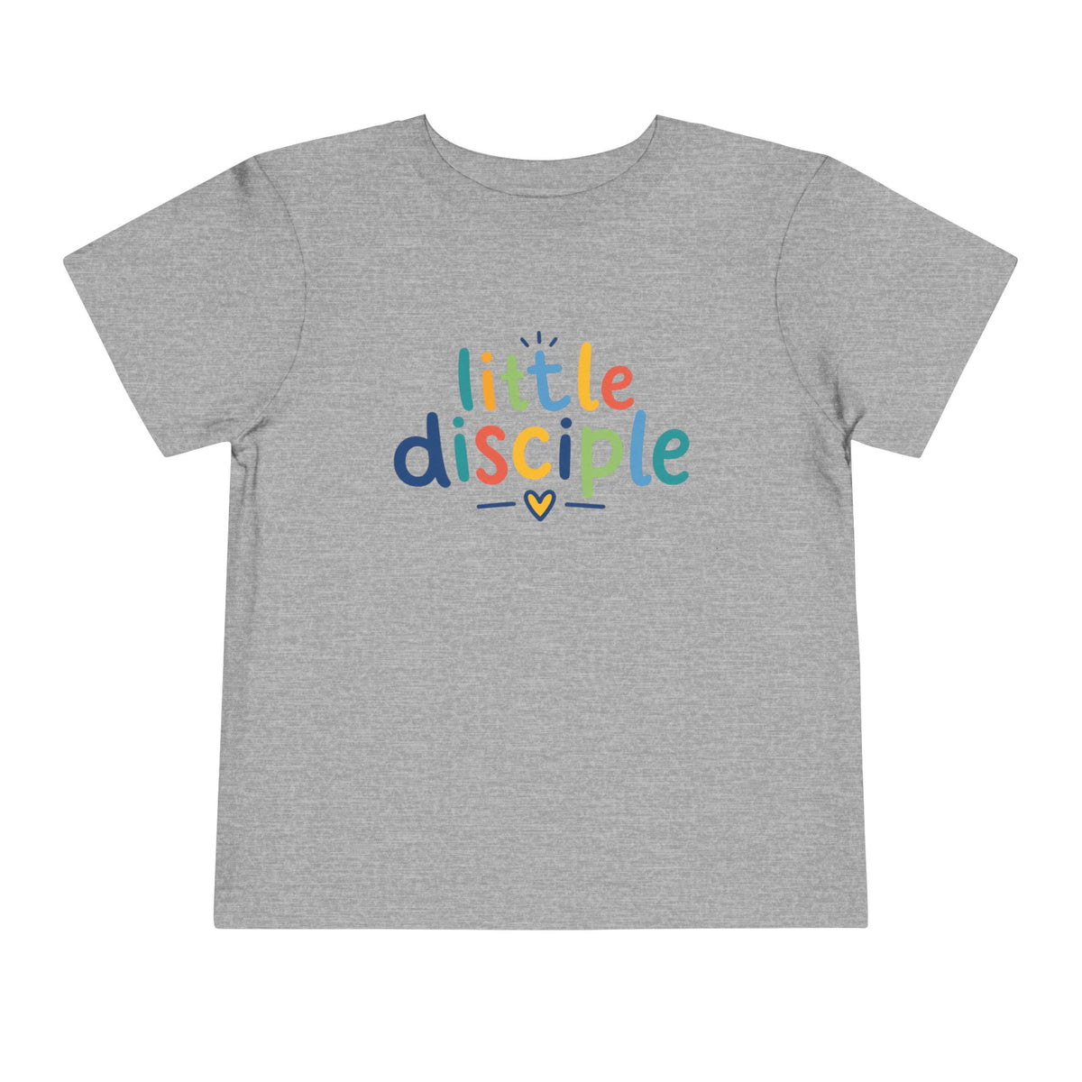 Toddler Tee — "Little Disciple" Colorful Christian Kids Shirt