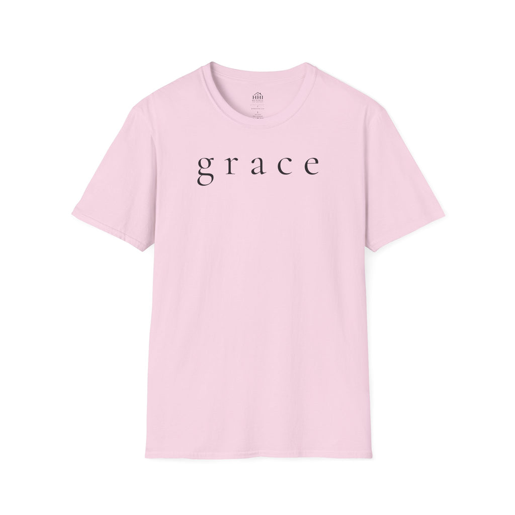 Grace Script T-Shirt — Minimalist Christian Faith Tee