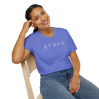 Grace Script T-Shirt — Minimalist Christian Faith Tee