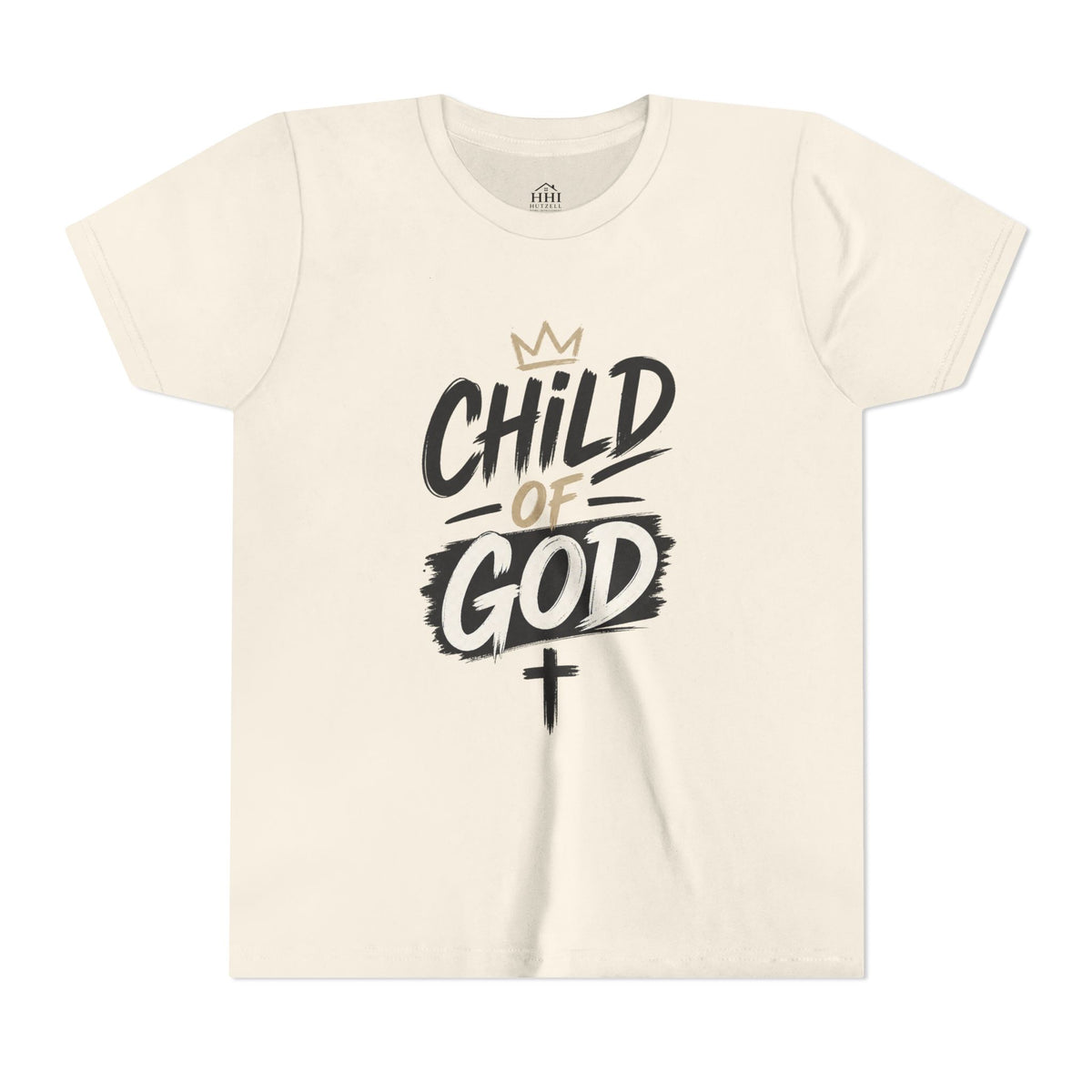 Child of God Youth Tee — Christian Kids Short Sleeve Shirt (faith, baptism, Sunday School)