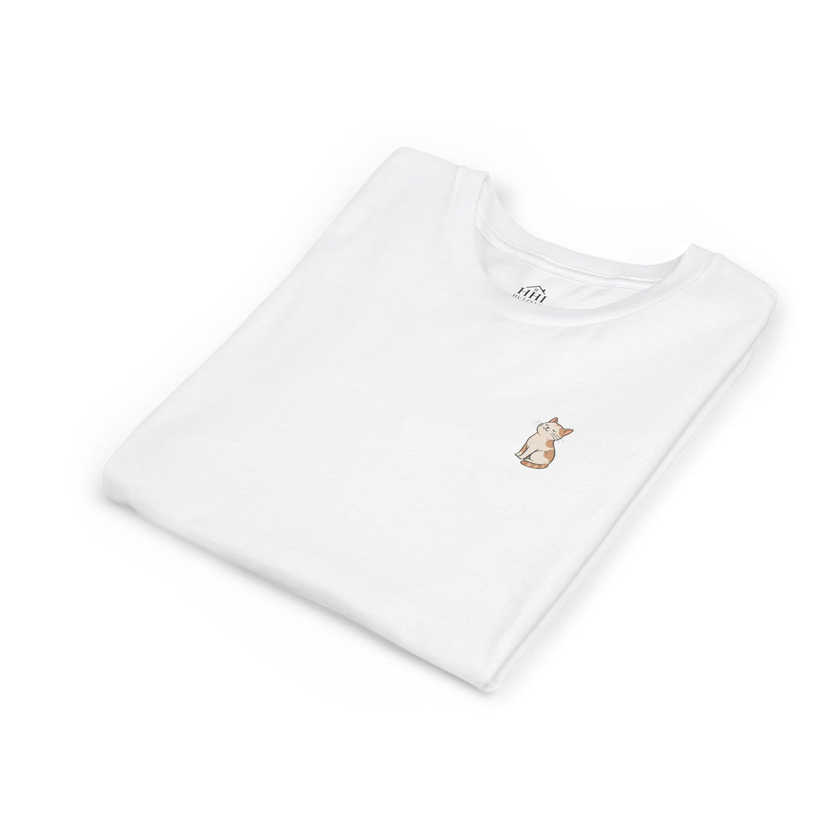 Youth Tee — "Paws and Prayers" Cat Graphic