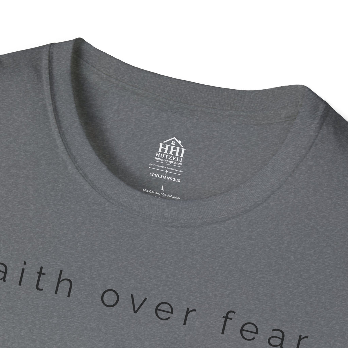 Faith Over Fear T-Shirt — Minimal Christian Inspirational Tee
