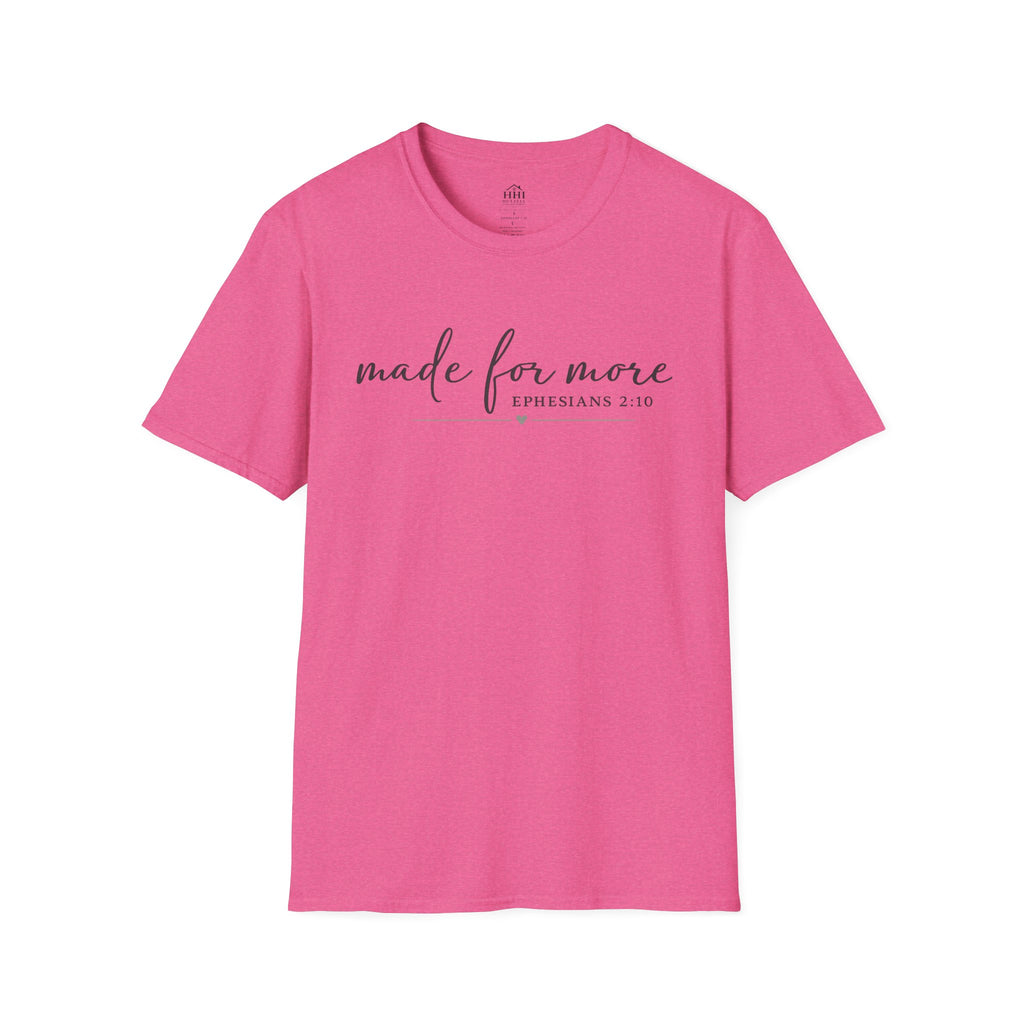 Made For More Christian T-Shirt | Minimalist Faith Graphic Tee