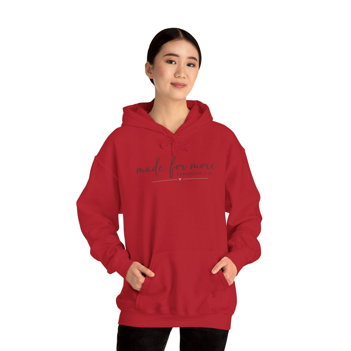 Made For More Hoodie — Inspirational Minimal Script Pullover